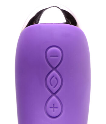 50X Silicone G-spot Wand - Purple - Image 3