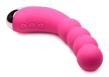 50X Silicone Beaded Vibrator - Pink - Image 2