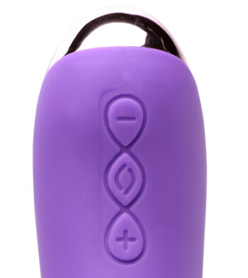 50X Silicone Beaded Vibrator - Purple - Image 3