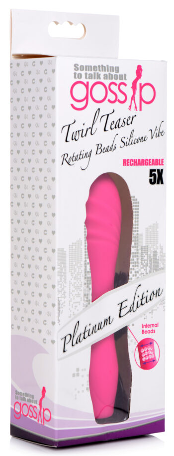 Twirl Teaser Rotating Beads Silicone Vibrator - Image 6