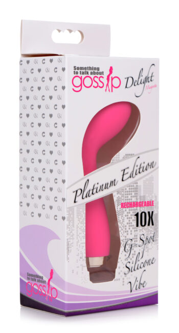 10X Delight G-Spot Silicone Vibrator - Pink - Image 4