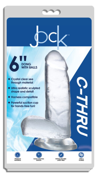 Jock C-Thru Dildo - 7 Inch - Image 5