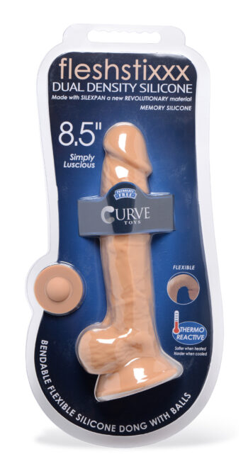 Silexpan Hypoallergenic Silicone Dildo with Balls - 8.5 Inch - Image 4