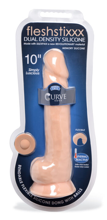 Silexpan Hypoallergenic Silicone Dildo with Balls - 10 Inch - Image 4