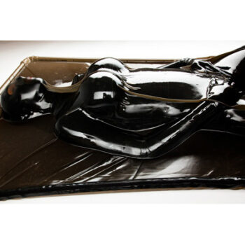 Extreme Black Latex Vacuum Bed - Image 3