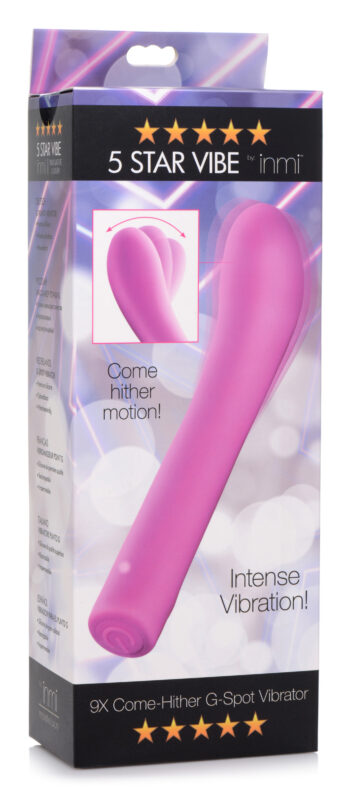 5 Star 9X Come-Hither G-Spot Silicone Vibrator - Pink - Image 6