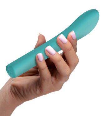 5 Star 9X Come-Hither G-Spot Silicone Vibrator - Teal - Image 2