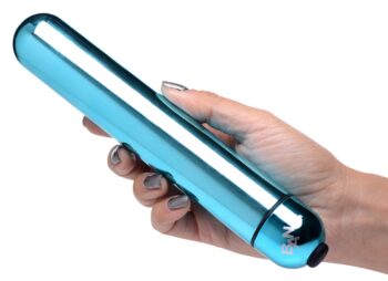 XL Vibrating Metallic Bullet - Blue - Image 3