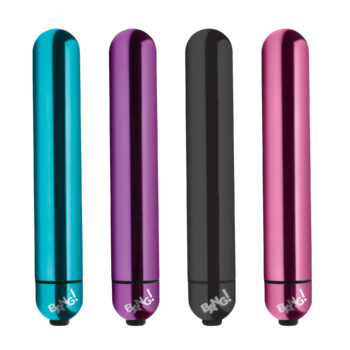 XL Vibrating Metallic Bullet - Black - Image 6