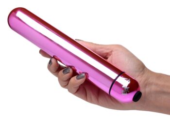 XL Vibrating Metallic Bullet - Pink - Image 5