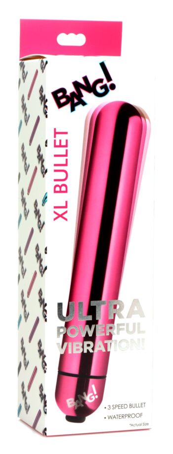 XL Vibrating Metallic Bullet - Pink - Image 7