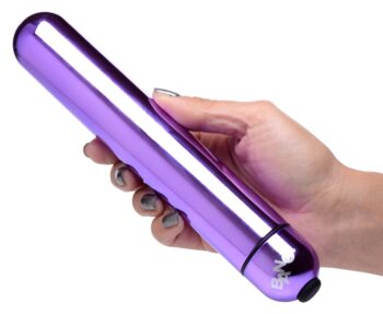 XL Vibrating Metallic Bullet - Purple - Image 3