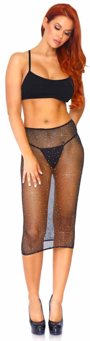 Crystalized Fishnet Tube Dress - Image 2