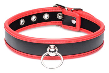 Scarlet Pet Red Collar with O-Ring - Image 3