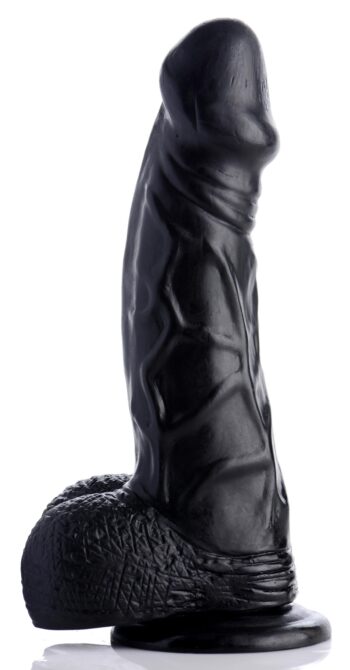 6.5 Inch Realistic Suction Cup Dildo- Black - Image 4