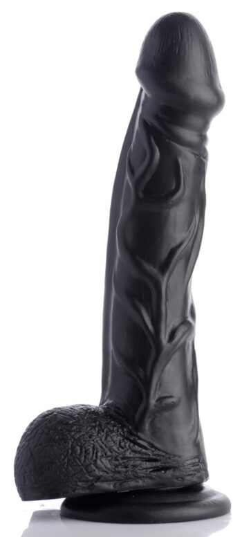 7 Inch Realistic Suction Cup Dildo- Black - Image 4