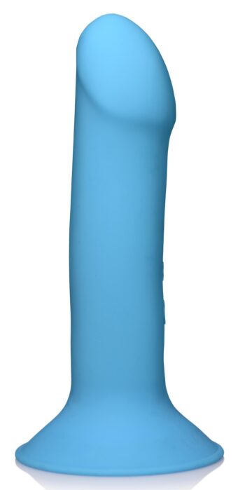 10X Squeezable Vibrating Dildo - Blue - Image 3