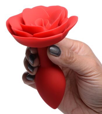 Booty Bloom Silicone Rose Anal Plug - Medium - Image 2