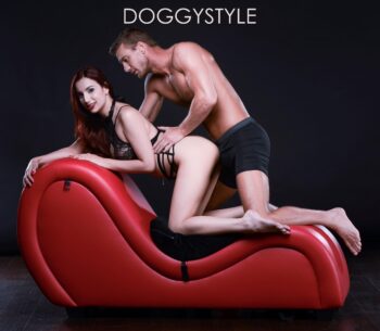 Kinky Couch Sex Chaise Lounge with Love Pillows - Red - Image 7