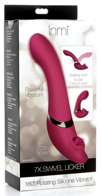 7X 180 Degree Rotating Silicone Swivel Licking Vibrator - Image 9