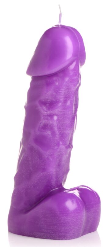 Passion Pecker Dick Drip Candle - Purple - Image 3