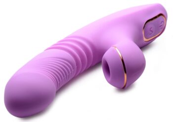 Thrusting Suction Silicone Rabbit Vibrator - Image 5