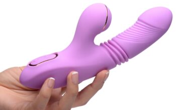 Thrusting Suction Silicone Rabbit Vibrator - Image 3