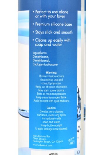 CleanStream 100 Percent Silicone Anal Lubricant - 8 oz - Image 4