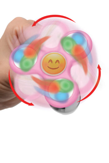 Light Up Emoji Fidget Spinner Butt Plug - Image 5