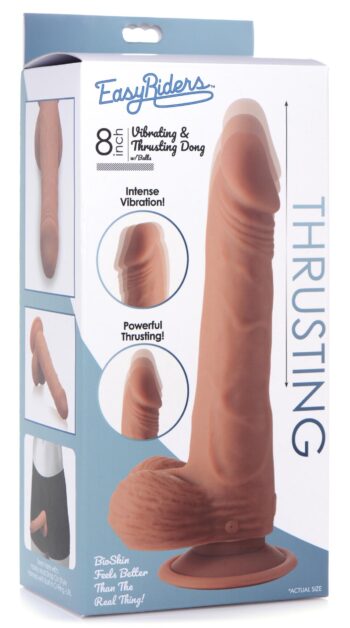 Thrusting and Vibrating 8 Inch Dildo - Medium - Image 7