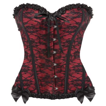 Scarlet Seduction Lace-up Corset and Thong - XL - Image 5