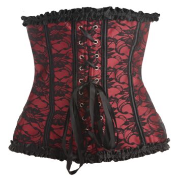 Scarlet Seduction Lace-up Corset and Thong - XL - Image 4