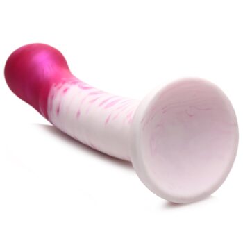 G-Swirl G-Spot Silicone Dildo - Pink - Image 5