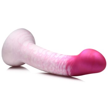 G-Swirl G-Spot Silicone Dildo - Pink - Image 4