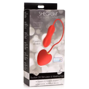 10X Love on Me Suction Clit Stimulator and Vibrating Egg - Image 5