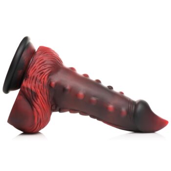 Lava Demon Nubbed Silicone Dildo - Image 6