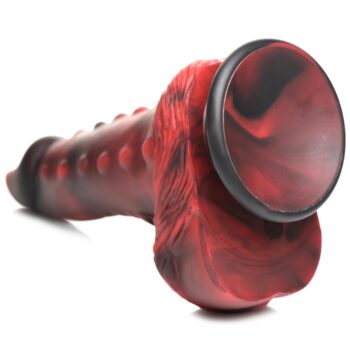 Lava Demon Nubbed Silicone Dildo - Image 8