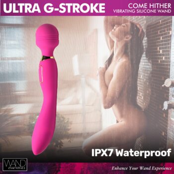 Ultra G-Stroke Come Hither Vibrating Silicone Wand - Image 3