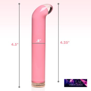 Vibra-Glass 10X Mini G-Spot Vibe Pink - Image 4