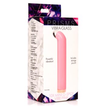 Vibra-Glass 10X Mini G-Spot Vibe Pink - Image 6