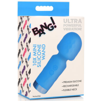 10X Mini Silicone Wand - Blue - Image 12