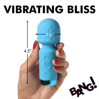 10X Mini Silicone Wand - Blue - Image 4