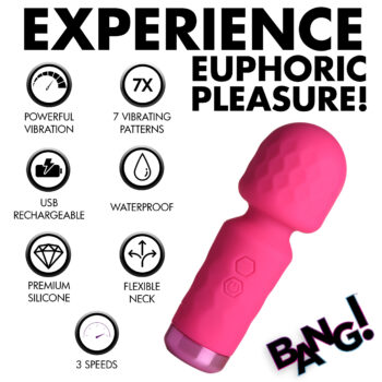 10X Mini Silicone Wand - Pink - Image 5