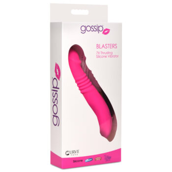 Blaster 7X Thrusting Silicone Vibrator - Pink - Image 10