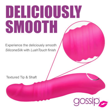 Blaster 7X Thrusting Silicone Vibrator - Pink - Image 8