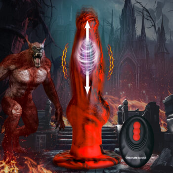 Hell Wolf Thrusting and Vibrating Silicone Dildo