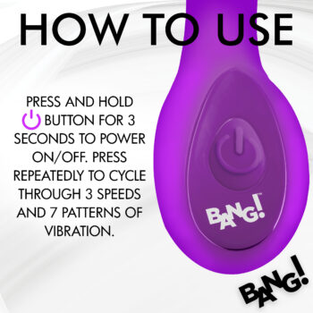 G-Spot Silicone Vibrator - Purple - Image 6