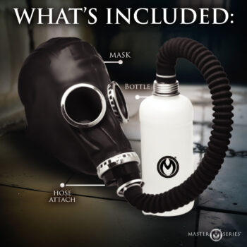 Dark Inhaler Gas Mask with Bottle - Image 5