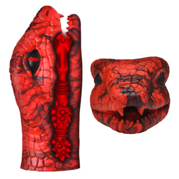 Serpentine Stroker Silicone Masturbator - Red - Image 5