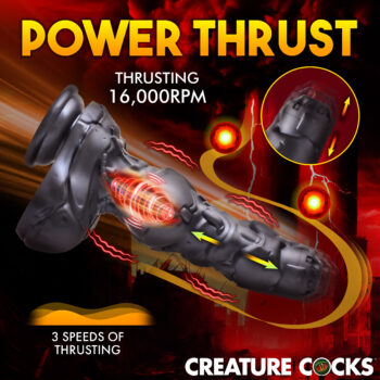 Cyborg Cock Thrusting and Vibrating Silicone Dildo - Image 4